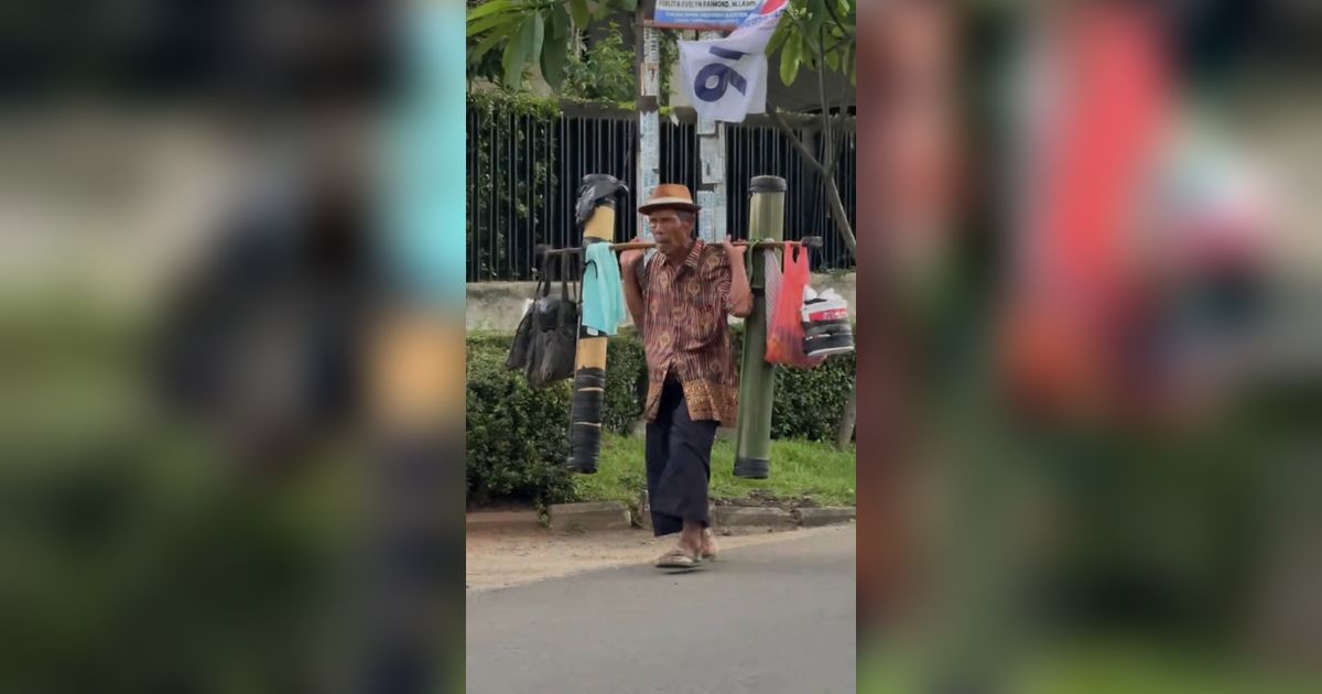 Viral Bapak Penjual Air Aren Ini Tetap Semangat Berjualan Meski Pundaknya Sakit, Aksi Security Banjir Pujian