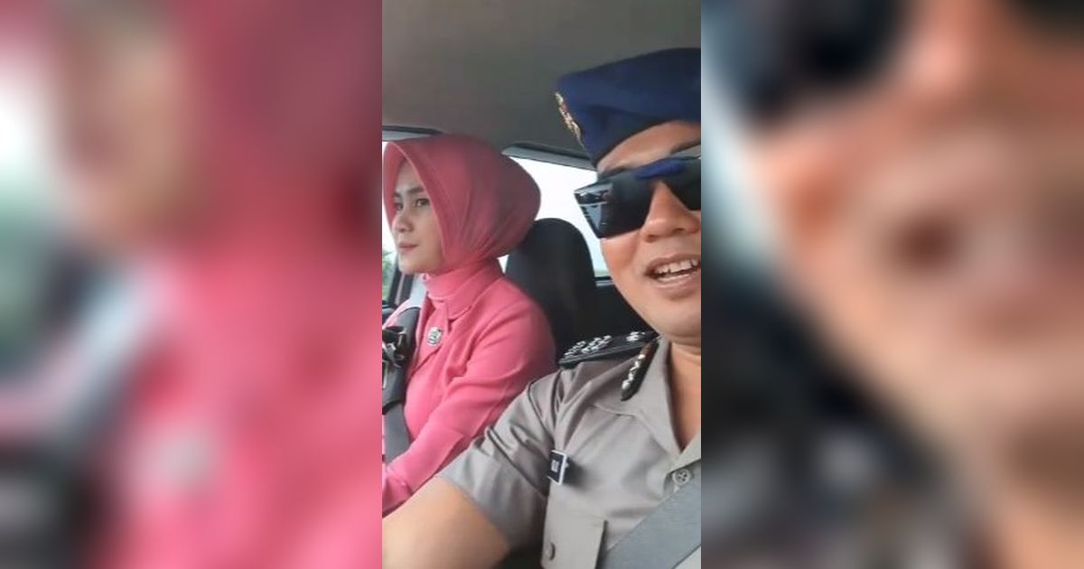 Disopiri Sang Istri, Sikap Polisi ini di Dalam Mobil Ramai Jadi Sorotan