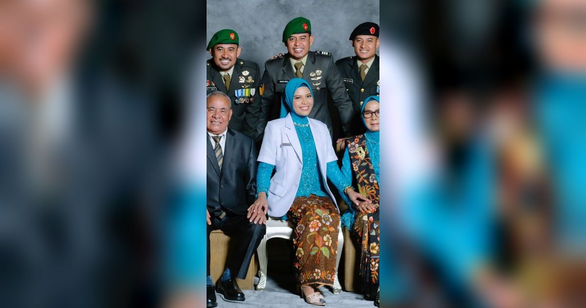 Potret Suami Istri Sukses Punya 5 Putra Semuanya jadi Anggota TNI, 1 Putri jadi Dokter