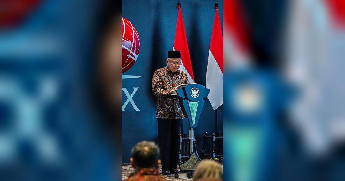 FOTO: Buka Perdagangan Saham 2024, Ma'ruf Amin Paparkan 3 Strategi Majukan Pasar Modal