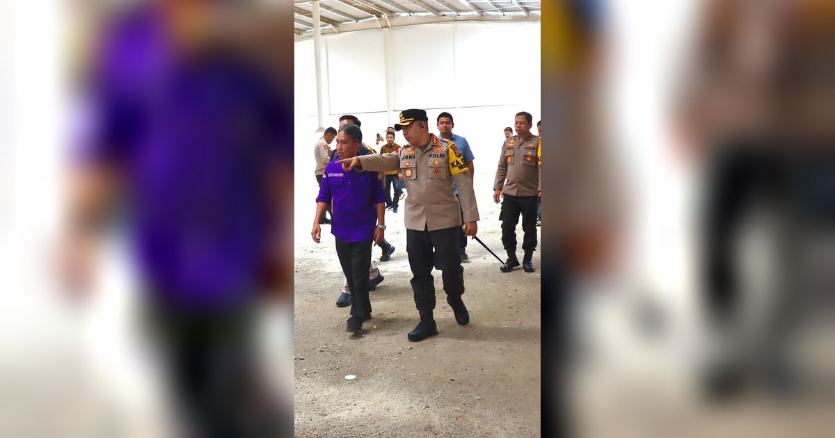 Jelang Pemilu, Kapolresta Pekanbaru Cek Gudang Logistik KPU