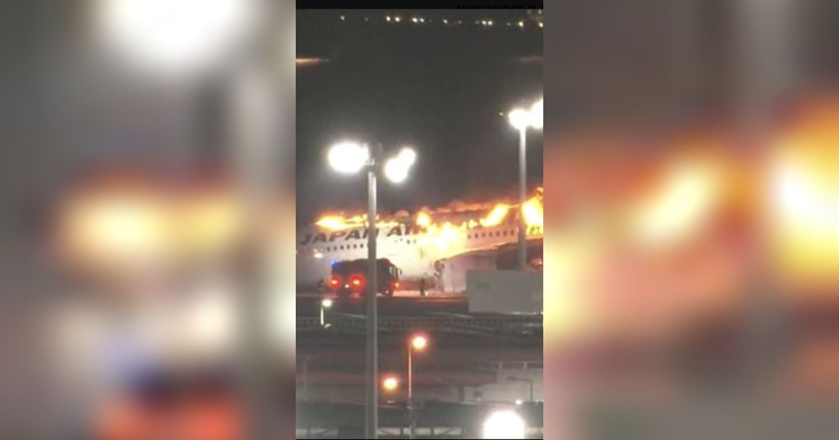 Kronologi Pesawat Japan Airlines Terbakar di Bandara Tokyo, 379 Penumpang Berhasil Selamat