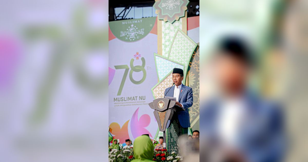 FOTO: Momen Jokowi Hadiri Harlah ke-78 Muslimat NU di GBK, Ingatkan Jangan Mau Diadu Domba karena Pemilu