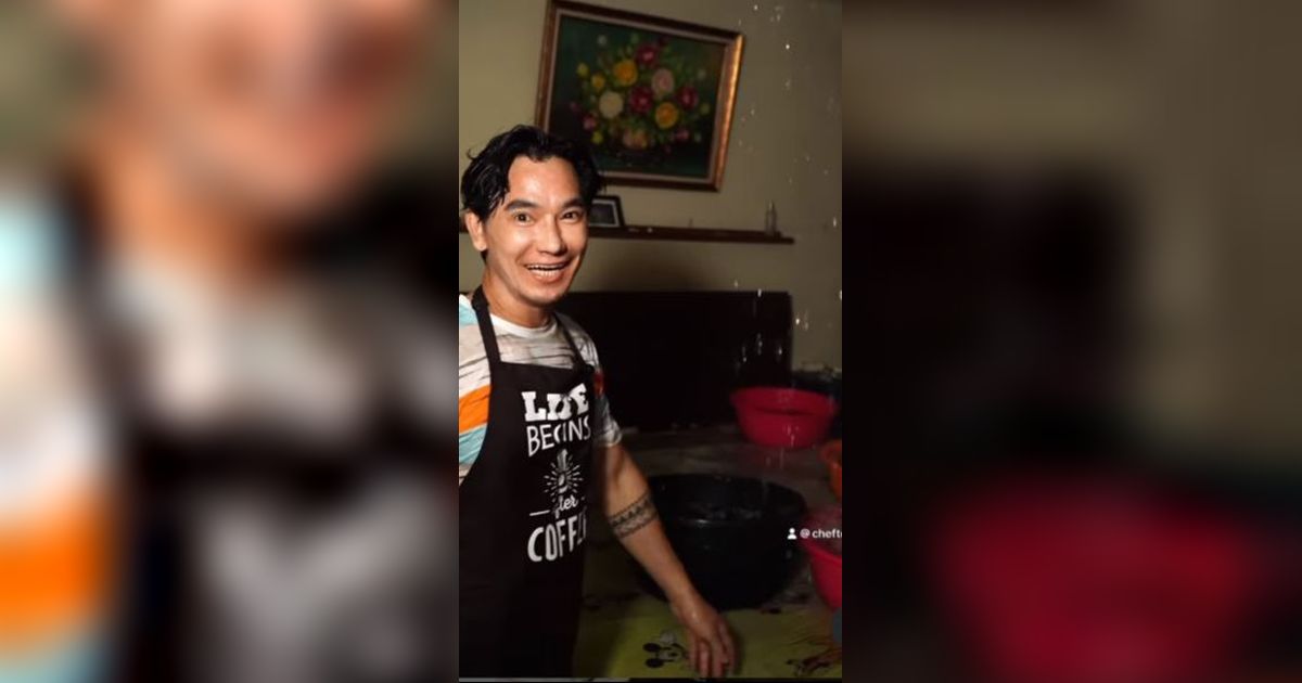 Masih Ingat dengan Chef Eddy Siswanto yang Dikeluarkan dari Masterchef? Ini Penampakan Rumahnya yang Viral Usai Plafon Jebol