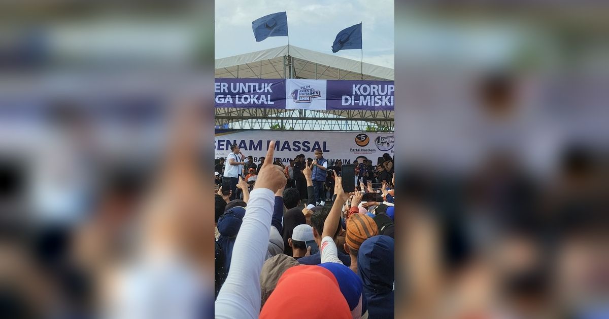 Kampanye Akbar di Tangerang, Anies Didampingi Mantan Gubernur Banten