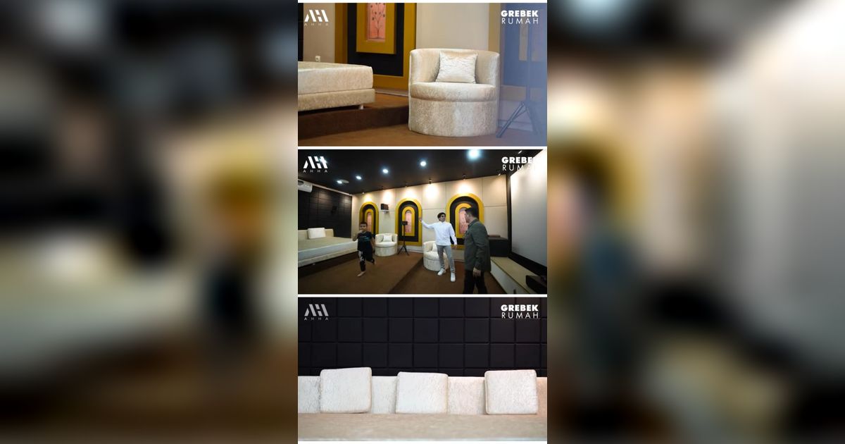 Potret Mewah Home Theater di Rumah Ustaz Solmed, Super Cozy Dilengkapi Kasur Estetik