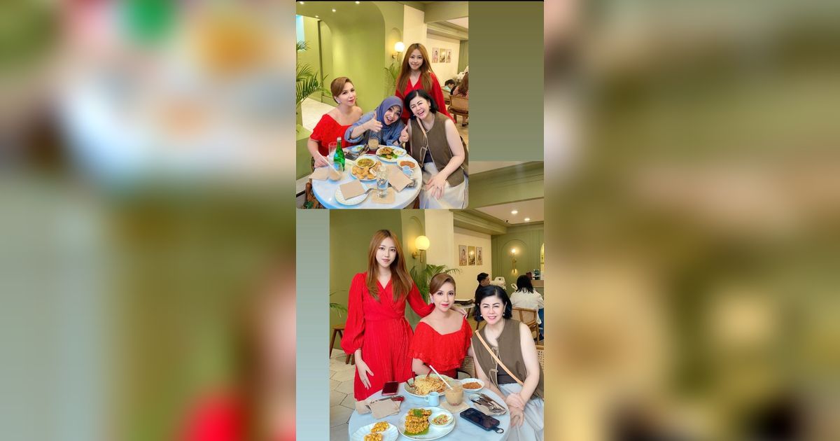 Momen Mama Rieta Makan Bakwan Jagung Bareng Ibu Kombes Cantik 'Enak Banget'