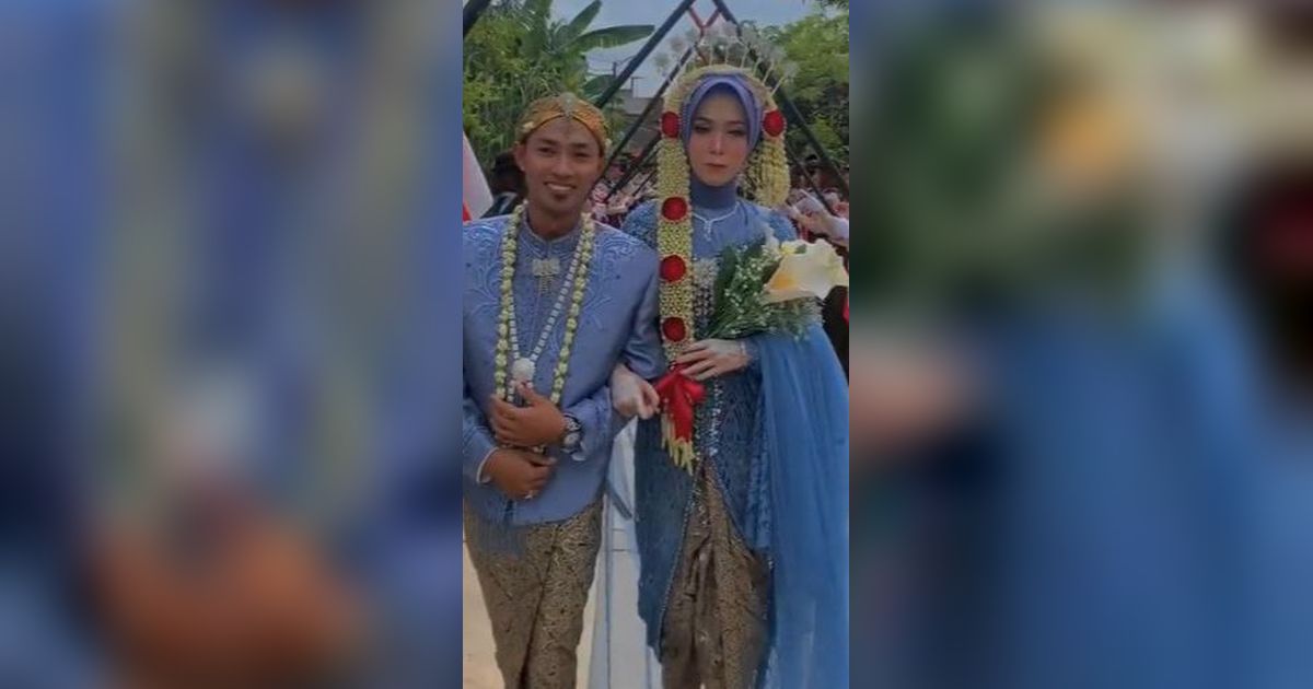 Viral Momen Pernikahan dengan Tradisi Tongkat Pora ala Anggota Pramuka, Curi Perhatian Warganet