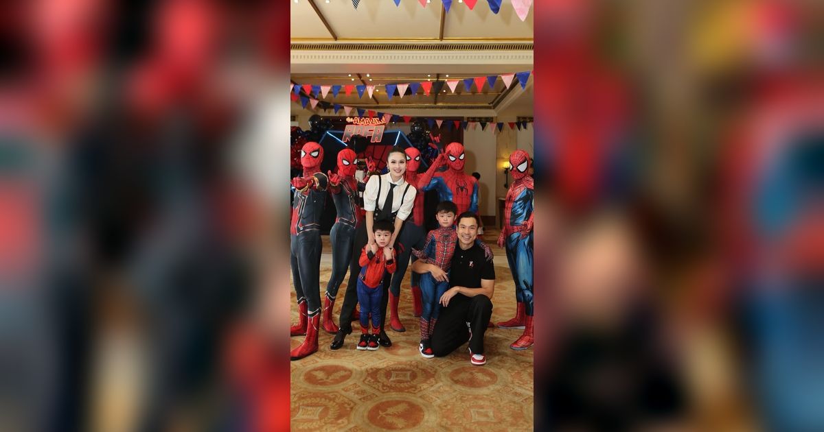 Bertema Spider Man, ini 10 Potret Ultah Raphael Moeis Anak Sandra Dewi Digelar Mewah di Jakarta