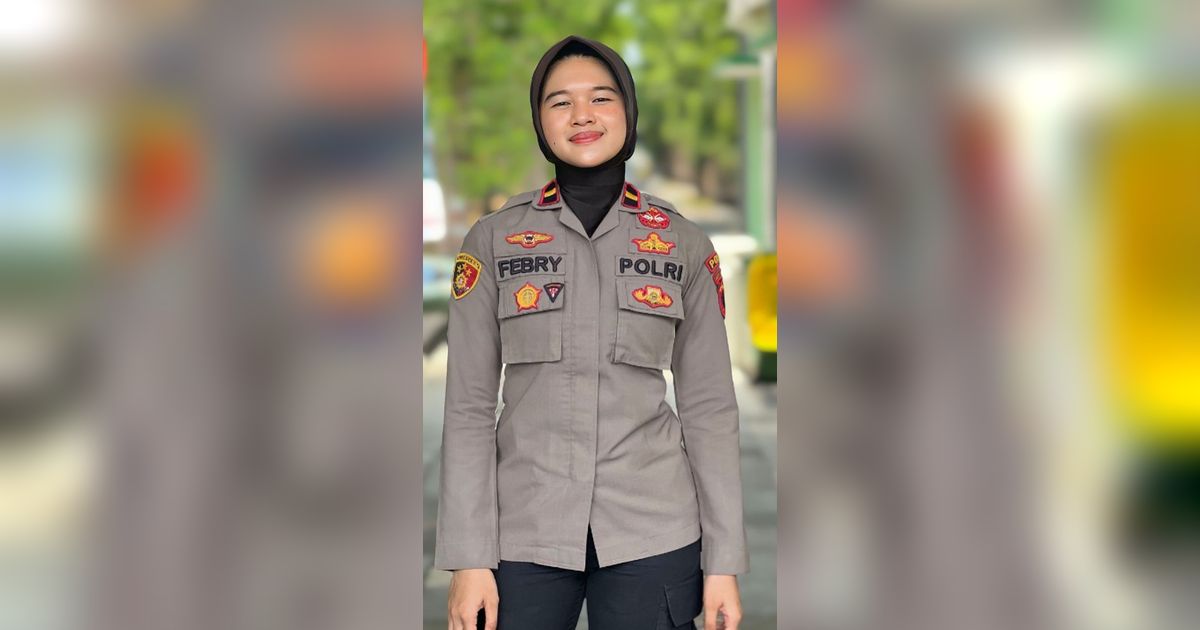Potret Ipda Febryanti Mulyadi Polwan Termuda Berusia 23 Tahun