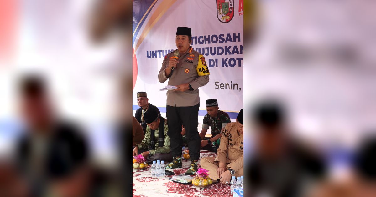 Polresta dan Pemkot Pekanbaru Gelar Istigasah Demi Pemilu Damai