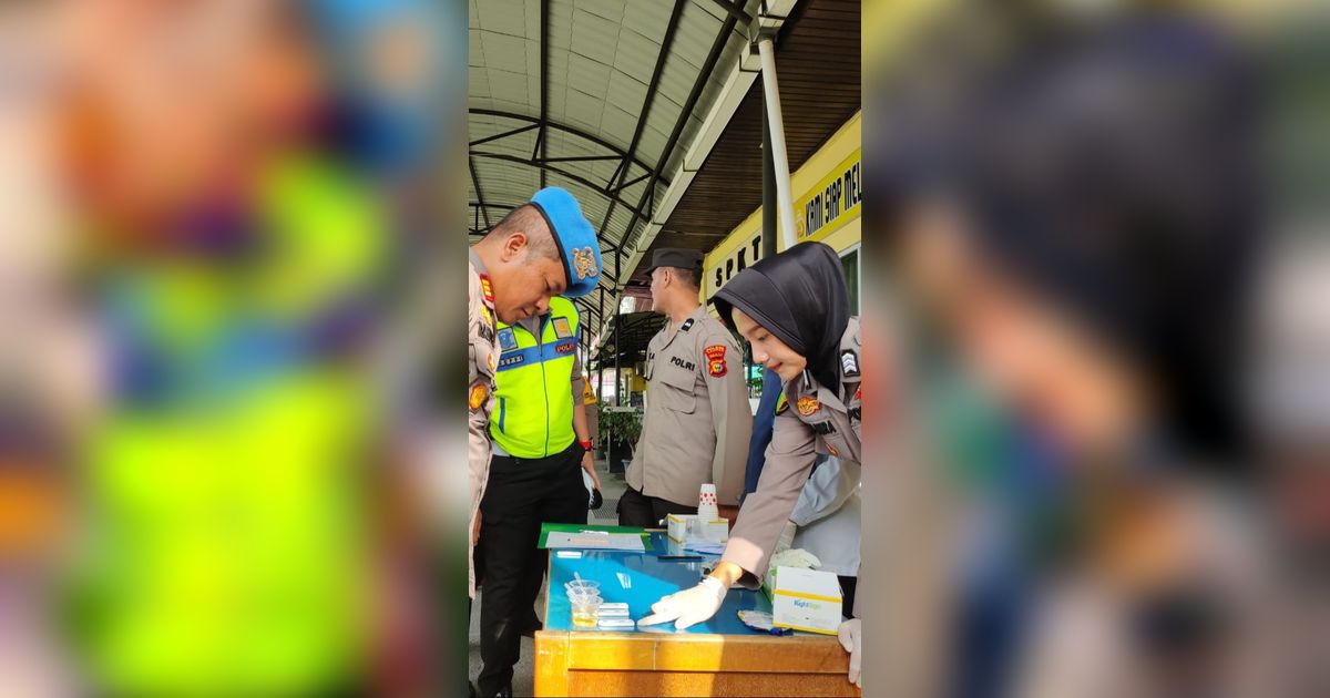 Jelang Pemilu 2024, Polres Kampar Tes Urine Seluruh Personel