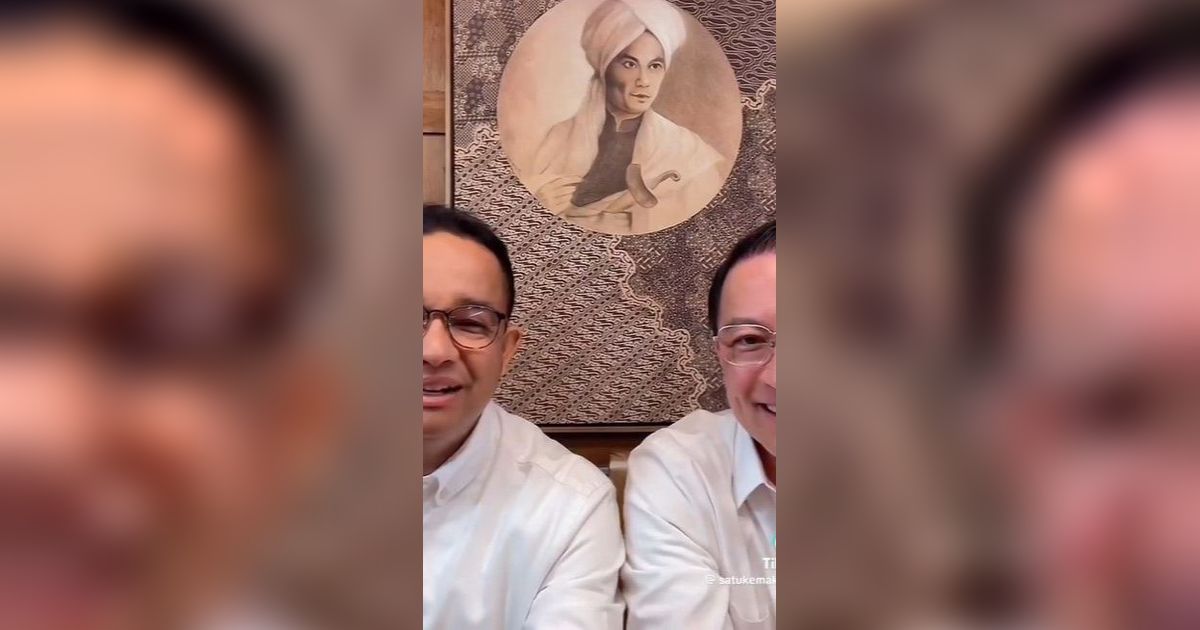 Anies Live Tiktok Bareng Tom Lembong, Netizen: Pak Tom Bilang RAWR Dong