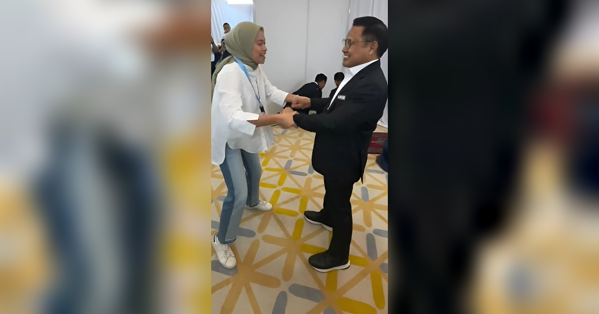 Aksi Seru Putri Cak Imin, Ajak Sang Ayah Lompat dan Teriak Biar Tak Tegang
