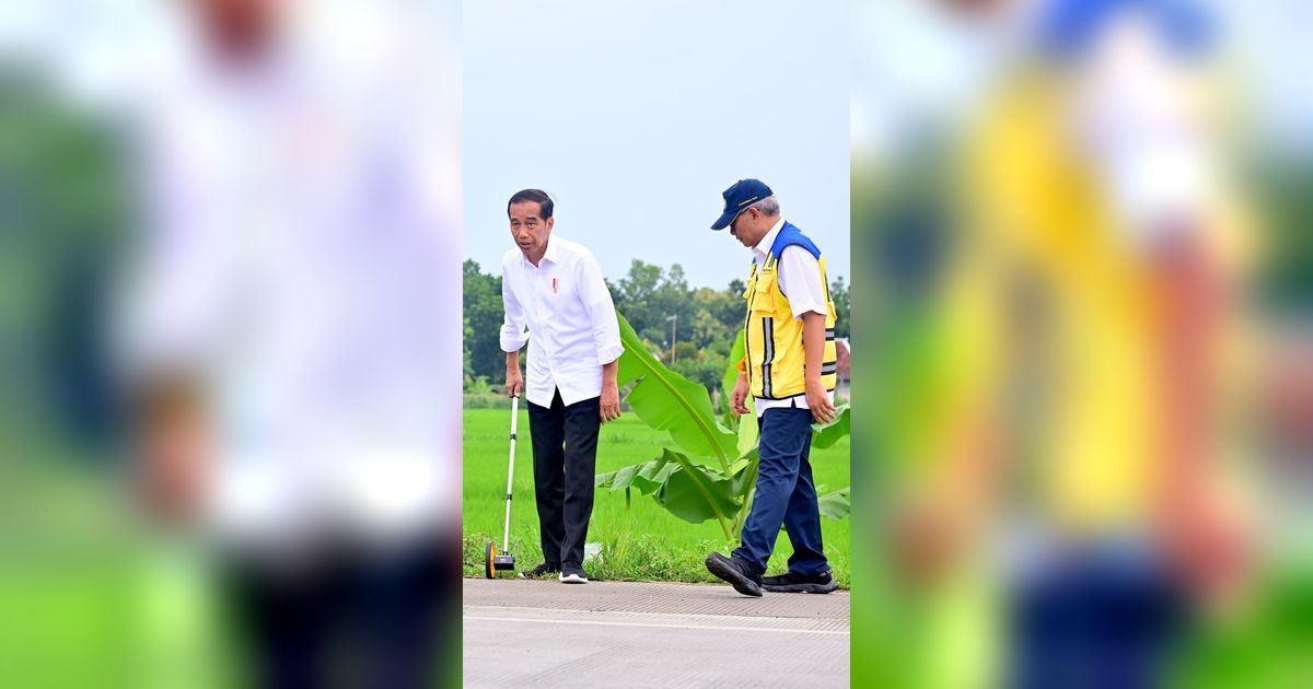 Cerita Perbaikan Jalan Rusak di Jateng Sudah Dibeton, Jokowi Singgung Lampung