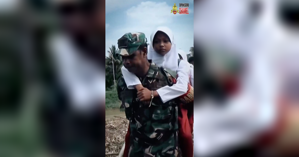 Aksi Heroik Babinsa TNI di Cilacap Bikin Hati Bergetar, Warganet Colek Panglima TNI-Jokowi