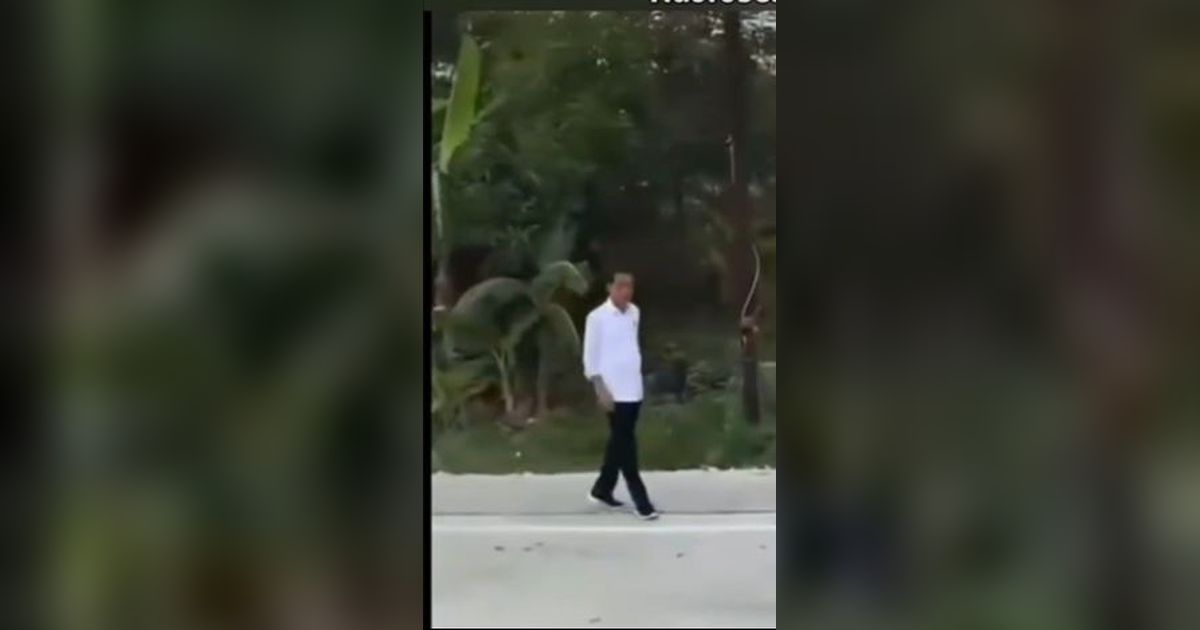 VIDEO: Ban Mobil RI 1 Bocor, Paspampres Auto Sibuk, Presiden Jokowi Tunggu di Pinggir Jalan