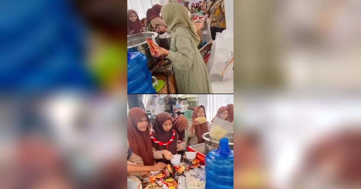 Kondangan Bak di Warmindo, Momen Anak Sekolah Berseragam Pramuka Jadi Tamu di Pernikahan Ini Curi Perhatian