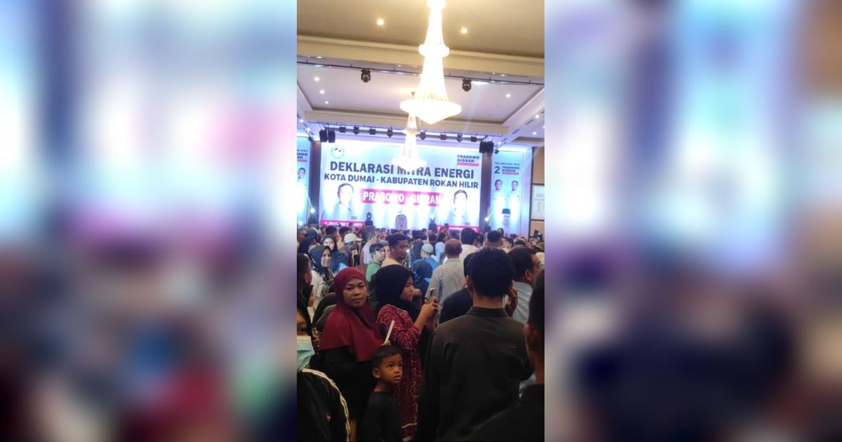 Ribuan Warga di Dumai Ikut Deklarasi, Dukungan untuk Prabowo-Gibran Terus Menguat
