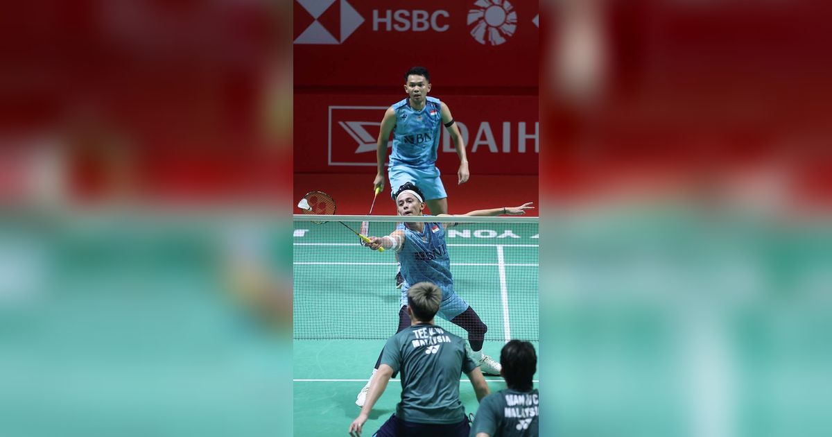 FOTO: Jatuh Bangun Fajar/Rian Tumbangkan Ganda Malaysia Berbuah Tiket Perempat Final Indonesia Masters 2024