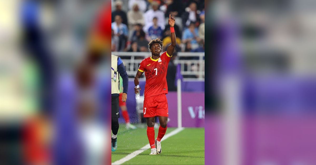 FOTO: Inilah Joel Kojo, Pencetak Gol Cantik Kirgistan yang Bikin Timnas Indonesia Lolos 16 Besar Piala Asia 2023