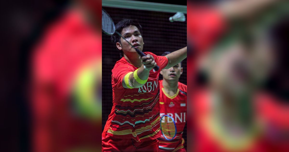 FOTO: Tumbangkan Ganda Denmark, Leo/Daniel Kunci Tiket ke Semifinal Indonesia Masters 2024