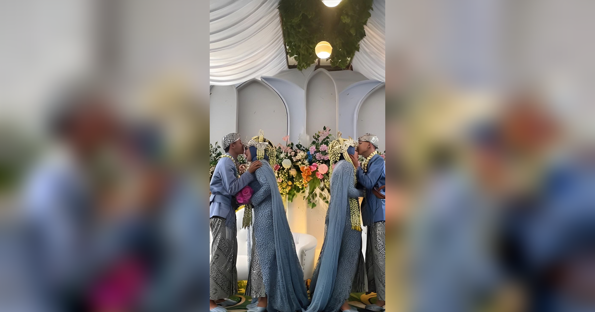 Kompak Banget! Saudara Kembar Menikah di Hari yang Sama, Pasangannya Kembaran Pula