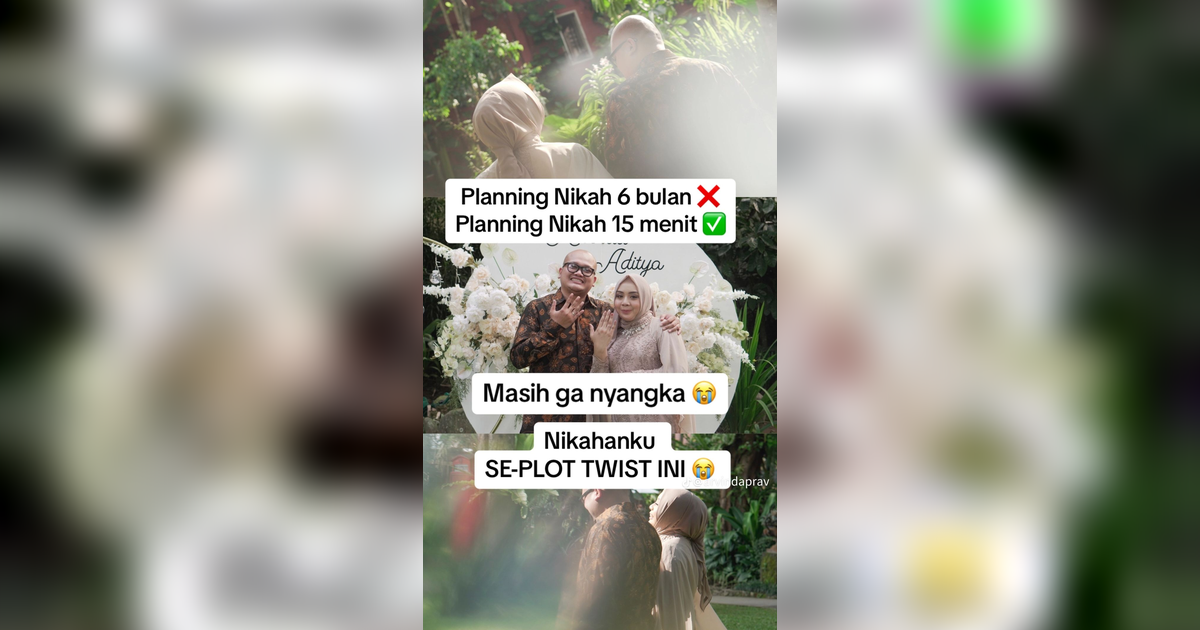 Kisah Lamaran Berakhir Plot Twist! Niatnya Cuma Tunangan, 15 Menit Kemudian Langsung Akad Nikah