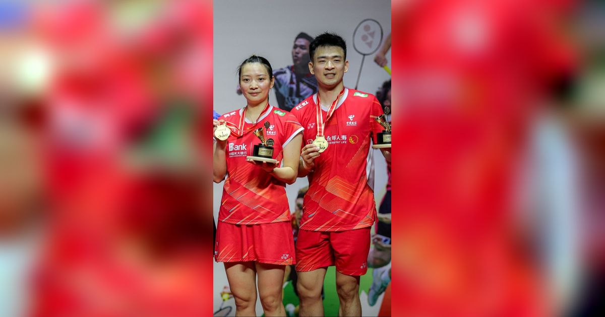 FOTO: Hajar Jepang, Ganda Campuran China Zheng/Huang Ukir Sejarah Juara Lima Kali di Indonesia Masters