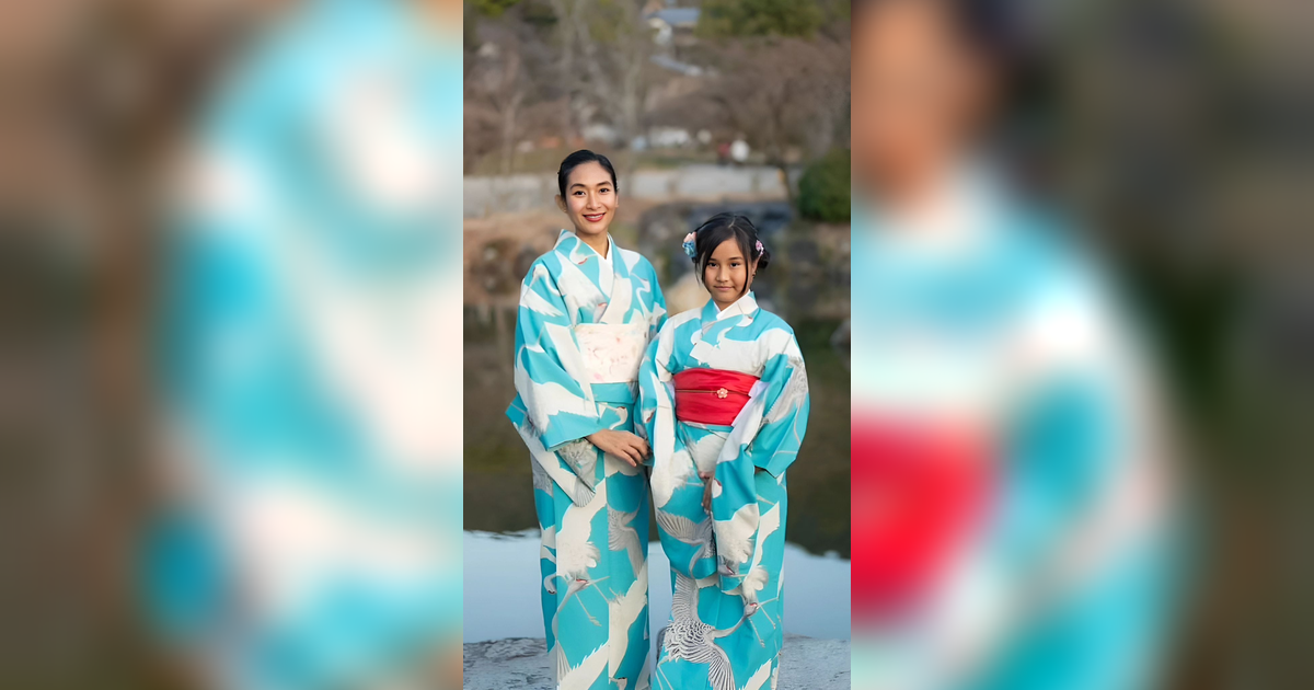 Super Cute, Potret Happy Salma dan Putrinya Cosplay Jadi Perempuan Jepang