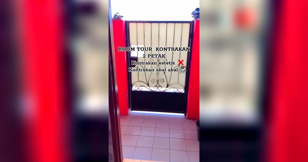 Penampakan Kontrakan 2 Petak ini Unik & Kecil Banget, Kamar Tidur Menyatu dengan Dapur