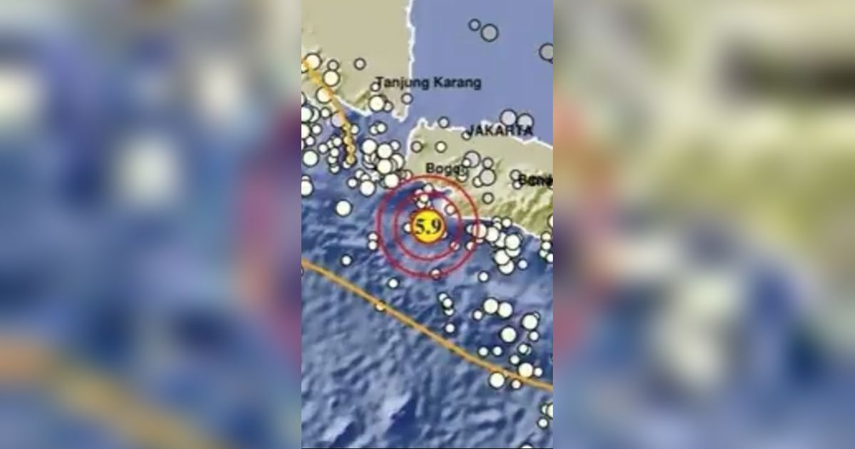 Gempa Magnitudo 5,9 Guncang Banten, Warga Panik Berhamburan ke Luar Rumah