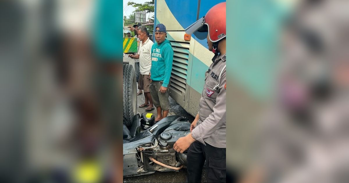 Viral Aksi Polisi Bantu Ganjal Bus dengan Motor untuk Selamatkan Banyak Nyawa, Begini Nasib Terbaru Bripda Novandro