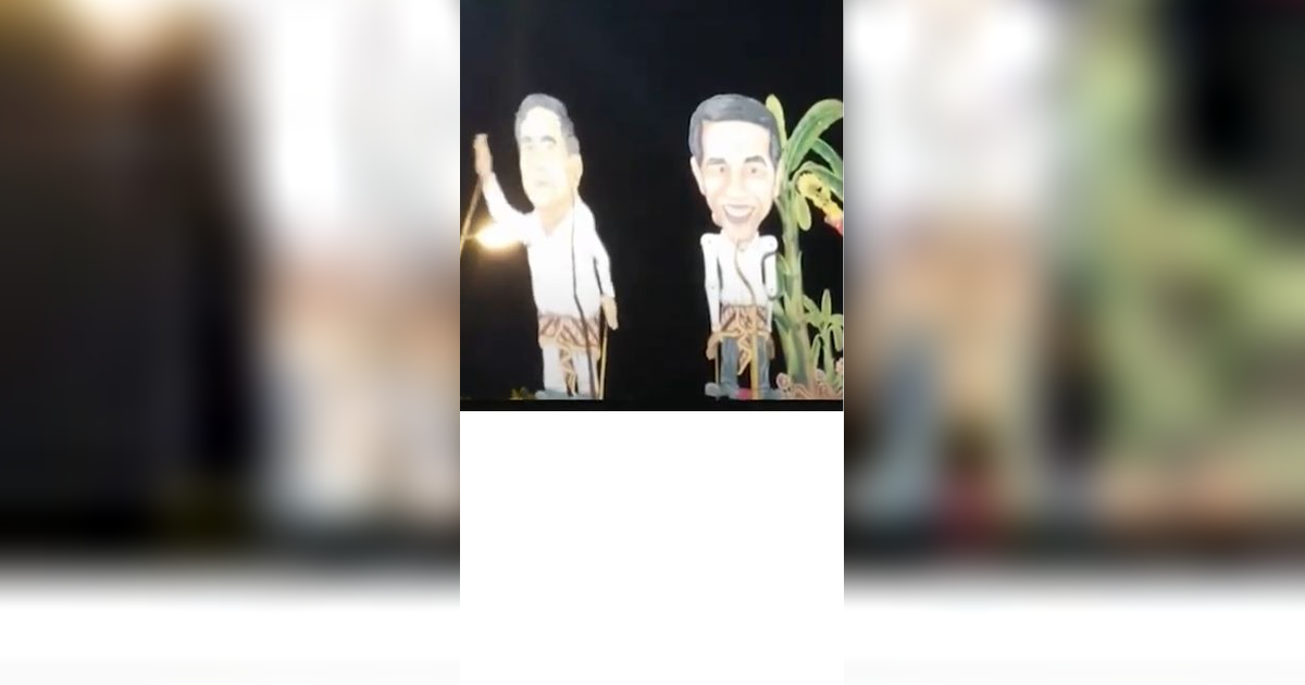 VIDEO: Dalang Kejutkan Gibran, Muncul Karakter Jokowi & Prabowo di Pertunjukan Wayang