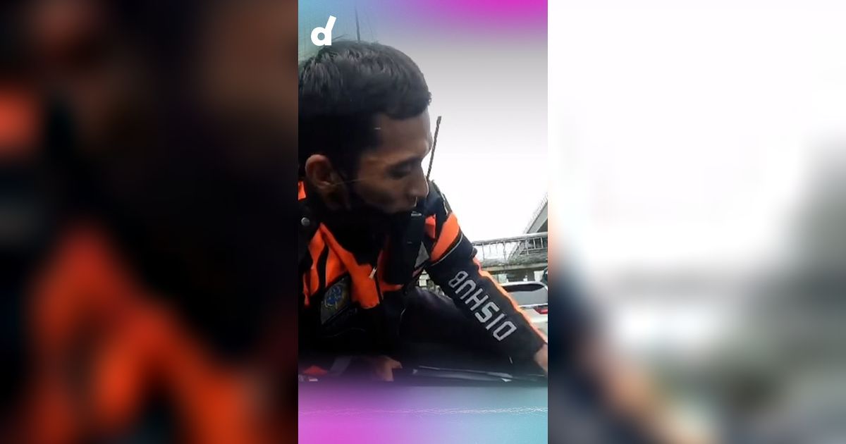Viral Petugas Dishub DKI 'Nemplok' di Kap Mobil, Kabarnya Terbawa sampai Menteng