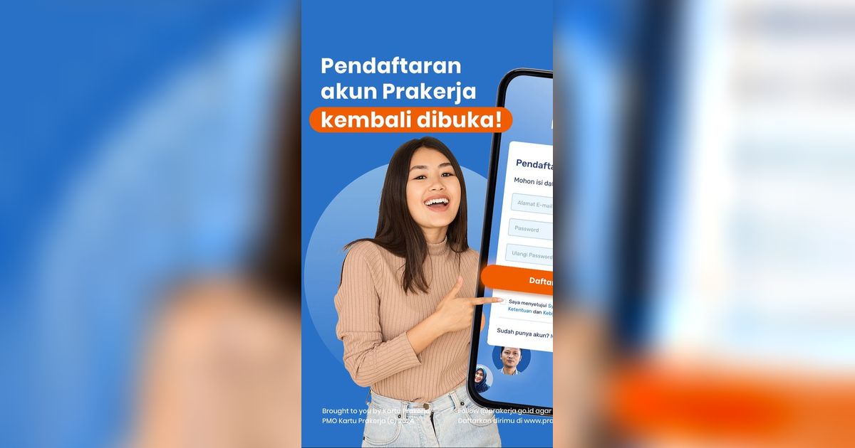 Program Prakerja 2024 Telah Dibuka! Cek Persyaratannya Berikut