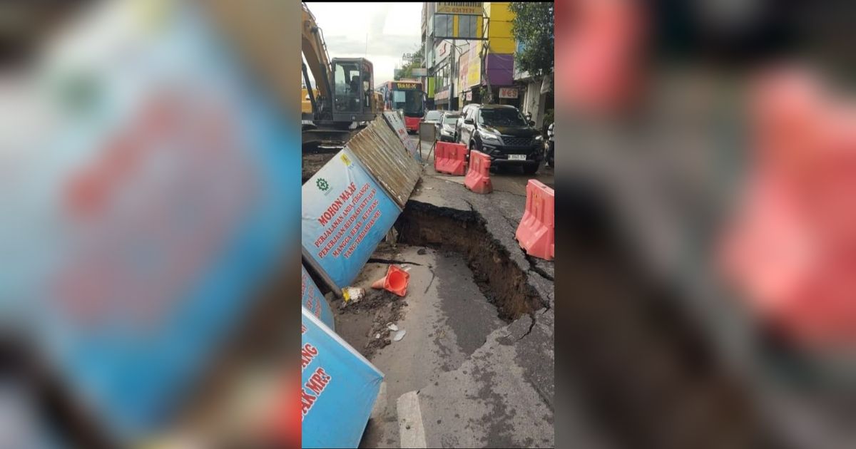 Jalan Ambles di Jakarta Barat, PT MRT Berdalih Bukan Dampak Pengerjaan Proyek