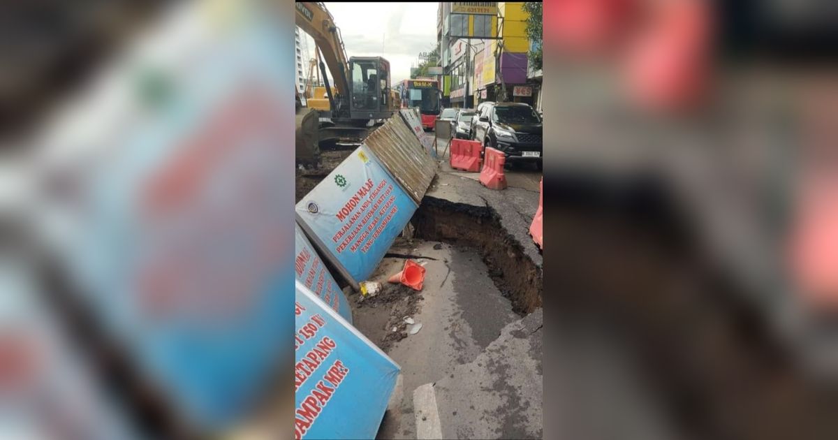 Ini Penyebab Jalan di Olimo Jakarta Barat Amblas