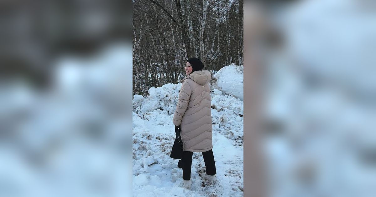Potret Natasha Rizky Asyik Main Ski di Jepang, Lupa Ngerem Sampai Nabrak Orang