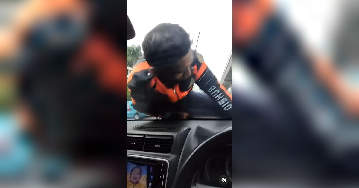 VIDEO: Pengakuan Petugas Dishub Nemplok Mobil Melaju Kencang Zig-Zag Sempat Tabrak Motor