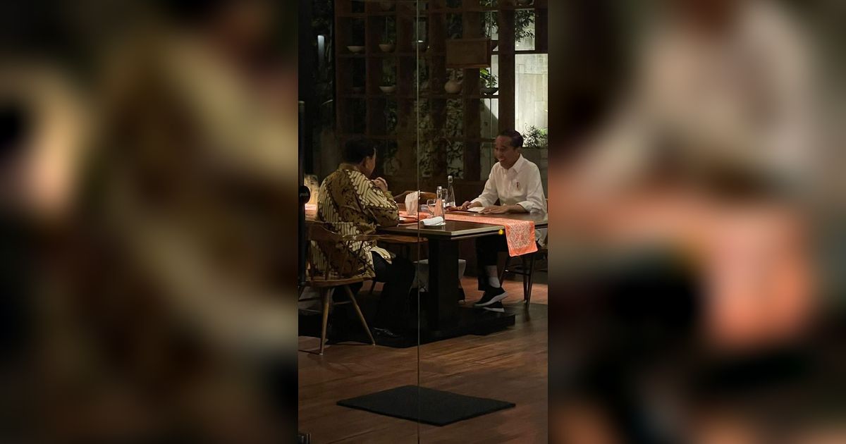Jokowi dan Prabowo Makan Malam Bareng di Menteng, Bahas Debat Pilpres?
