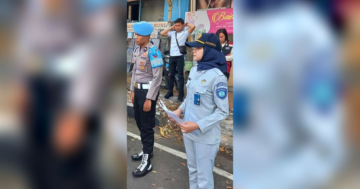 Ikuti Tren Invisible String di TikTok, Foto Cewek Petugas Jasa Raharja Ketemu Jodohnya Ini Penuh Plot Twist, Netizen Benar-benar Kegocek