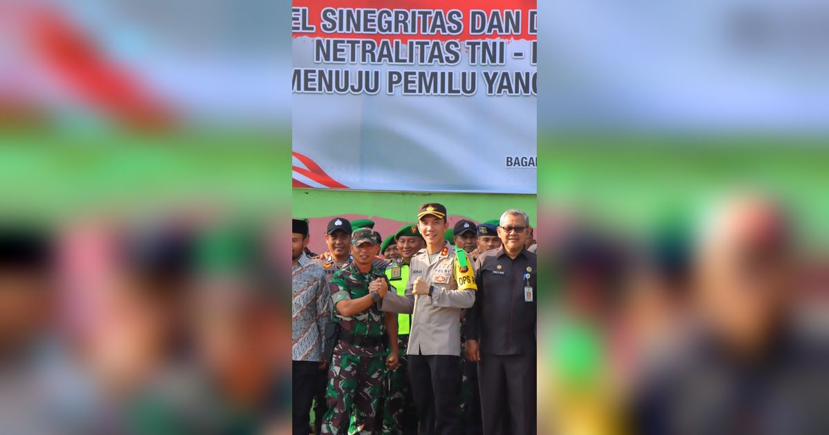 Pemilu Damai Harga Mati, TNI-Polri di Rokan Hilir Siap Bersinergi