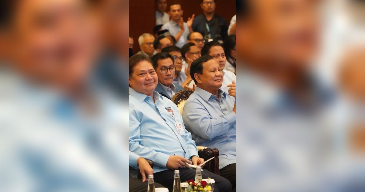 Airlangga Bela Prabowo soal Kinerja Menteri Pertahanan Usai Debat Capres