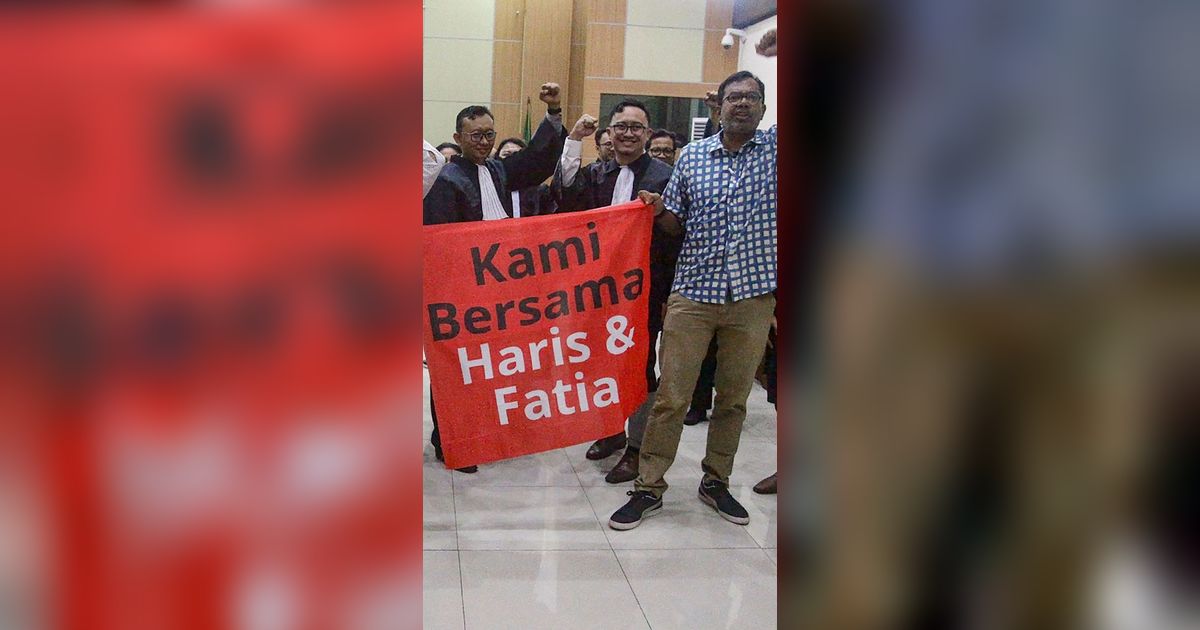 VIDEO: Berapi-api Haris & Fatia Teriak Luapkan Isi Hati Usai Divonis Bebas Kasus Lord Luhut