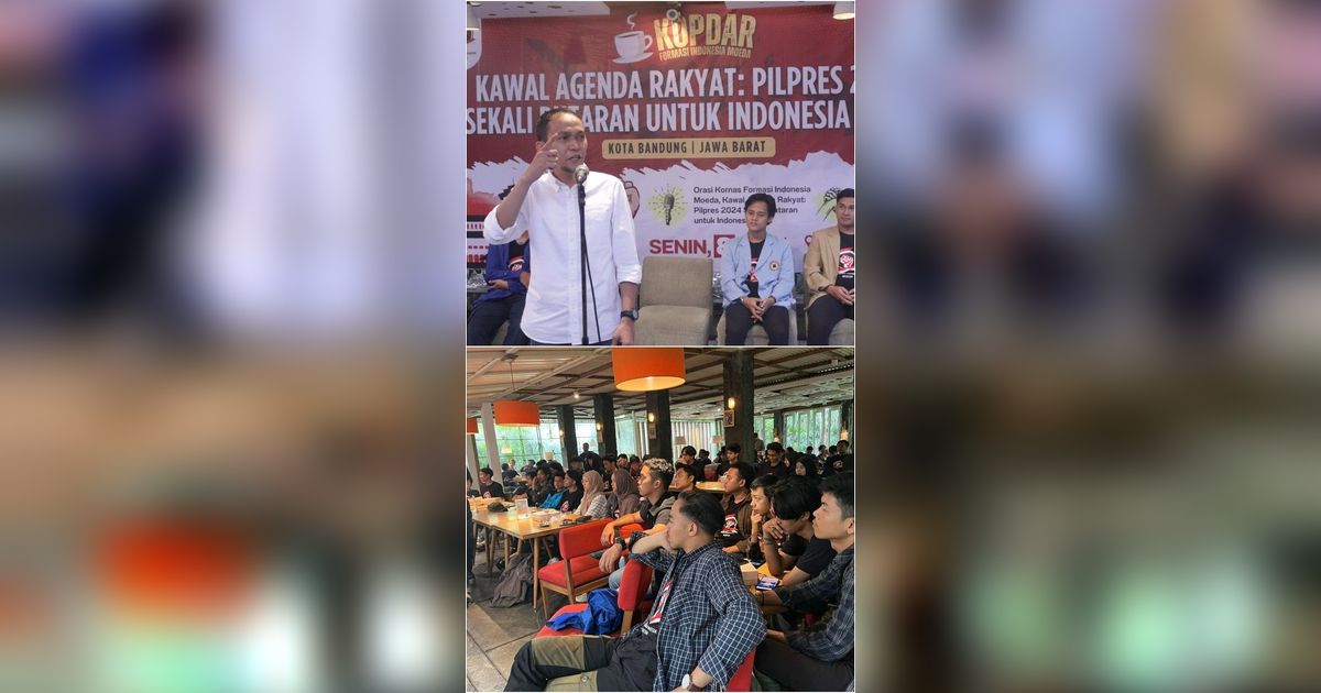 FOTO: Kopi Darat Formasi Indonesia Moeda, Mahasiswa di Jabar Konsolidasi Gerakan Nasional Generasi Muda untuk Pilpres 2024 Sekali Putaran