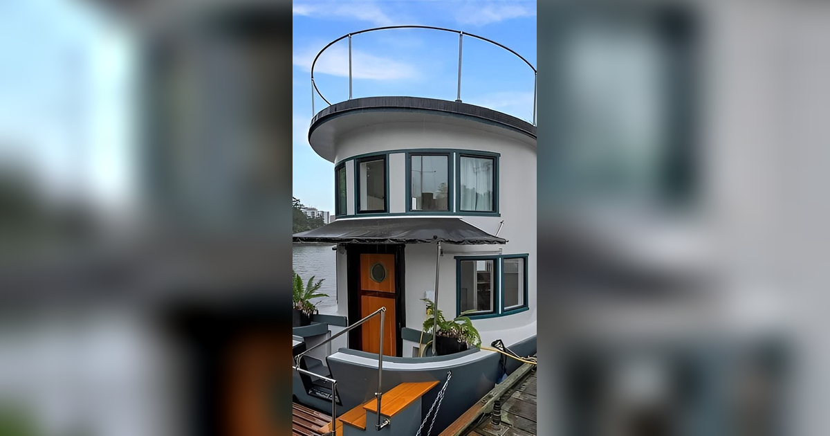 Potret Rumah Kapal Mungil tapi Nyaman, Bisa Buat Berlayar