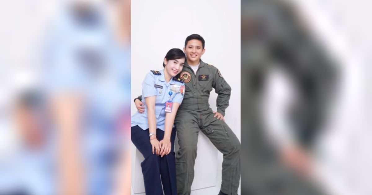 Suaminya Kapten Istrinya Lettu, Potret Pasutri Sama-sama Perwira TNI AU ini Begitu Serasi 'Istri Ku Adik Letting Ku'
