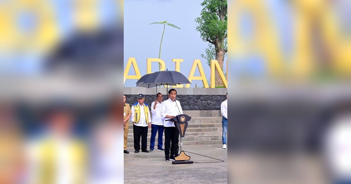 Jokowi Resmikan Bendungan 'Raksasa' Rp2,2 Triliun di Banten