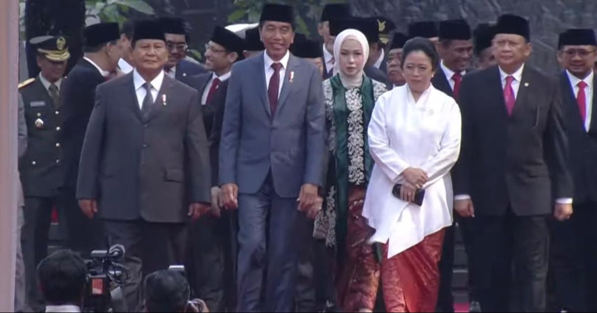 Momen Akrab Puan Ngobrol Bareng Jokowi dan Prabowo Usai Upacara Hari Kesaktian Pancasila